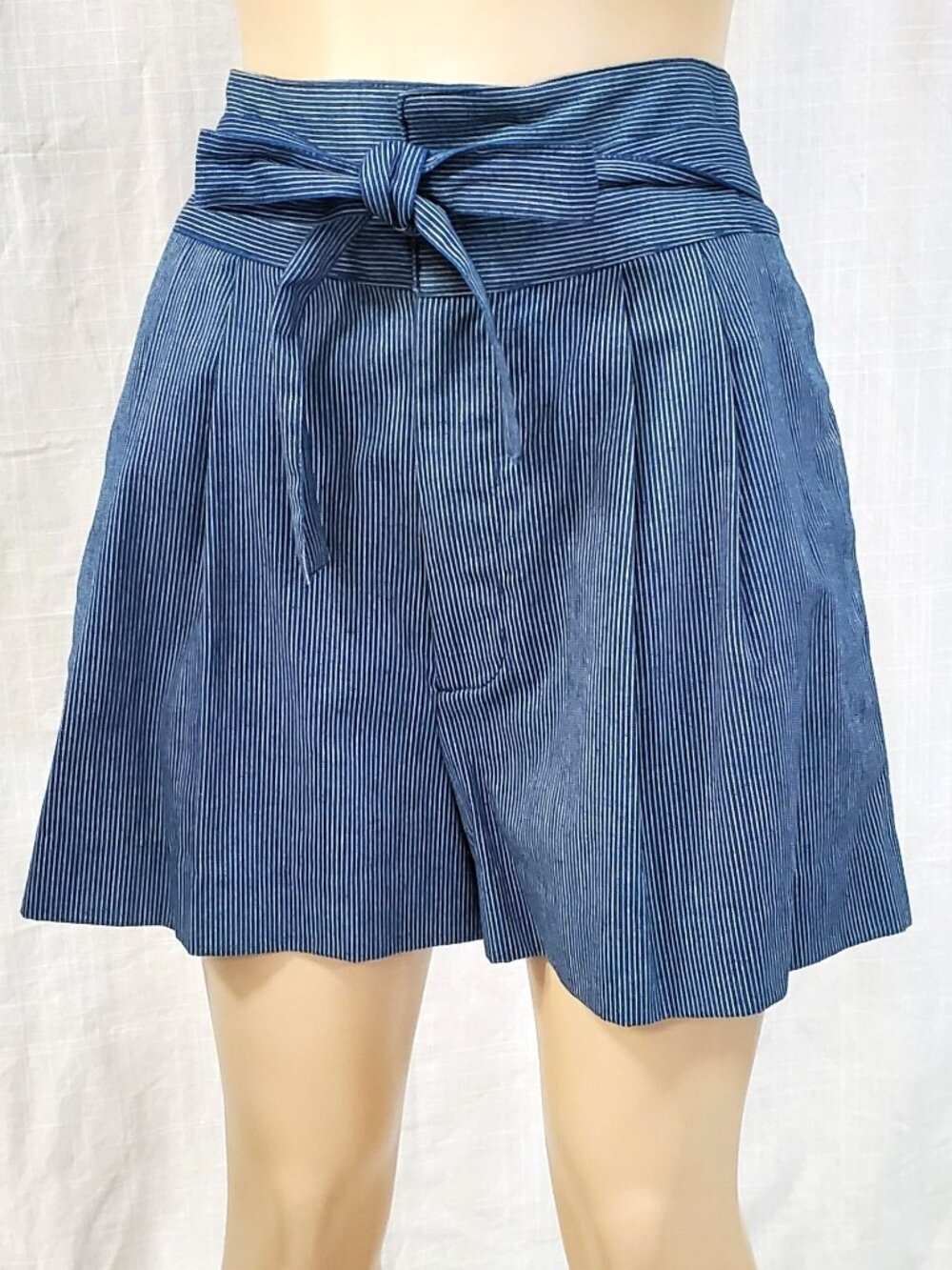 Marc by Marc Jacobs Jamie Pinstripe High Waist Shorts 10 NWT $228